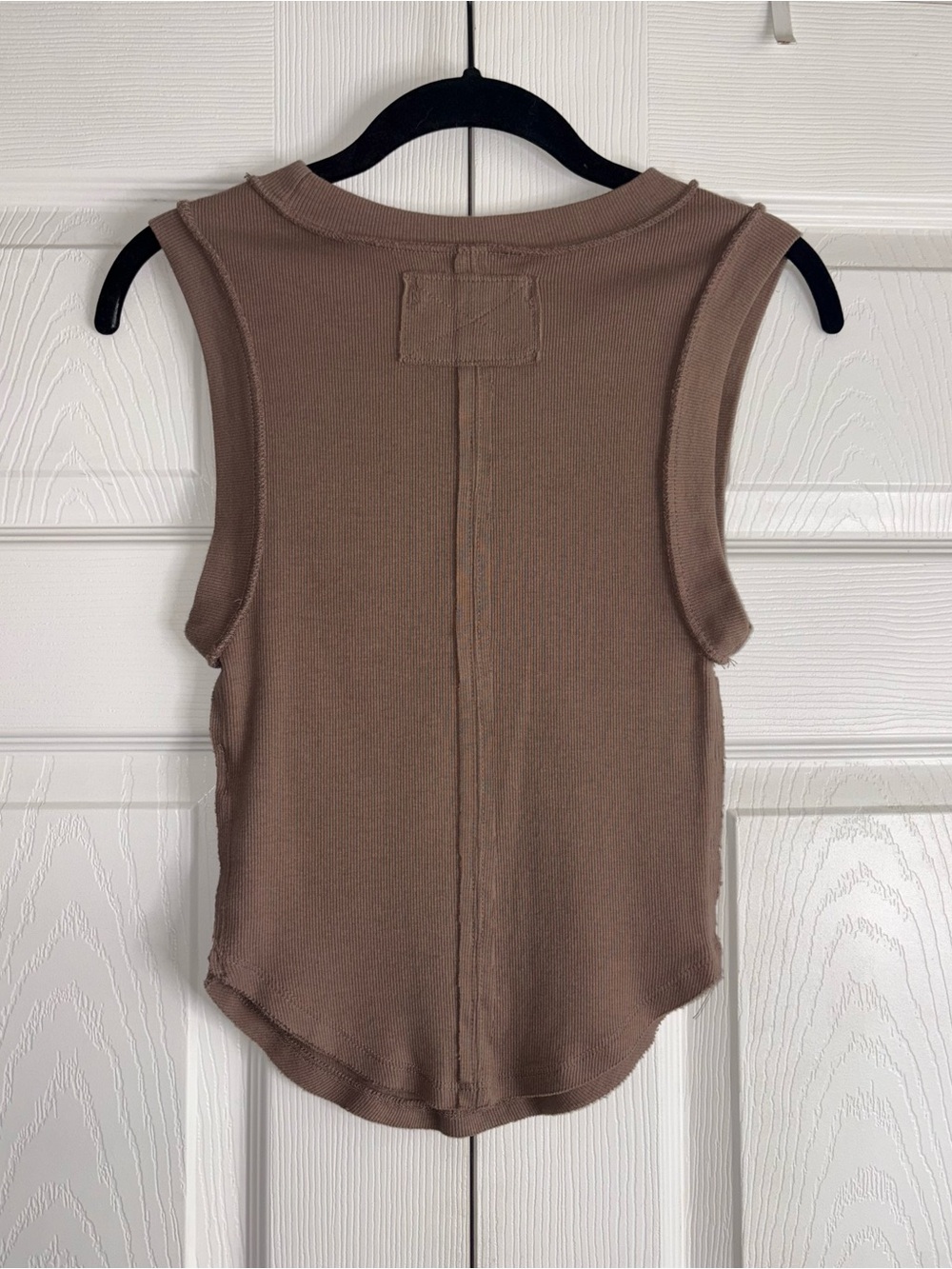 We The Free Ribbed Tank Top in Brown - Picture 8 of 12